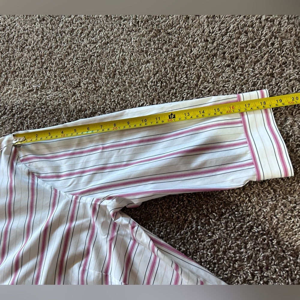 Chico's Striped Button-Up Shirt - Picture 6 of 10